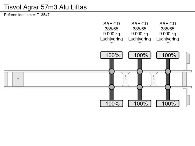 Tisvol Agrar 57m3 Alu Liftas - Image 17