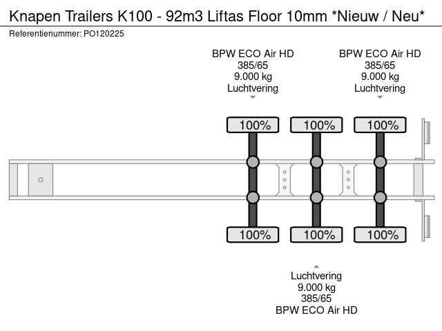 Knapen Trailers K100 - 92m3 Liftas Floor 10mm *Nieuw / Neu* - Image 21