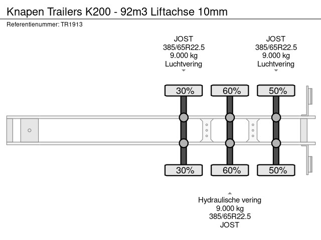 Knapen Trailers K200 - 92m3 Liftachse 10mm - Image 13