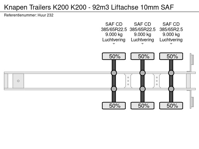 Knapen Trailers K200 - 92m3 Liftachse 10mm SAF - Image 13