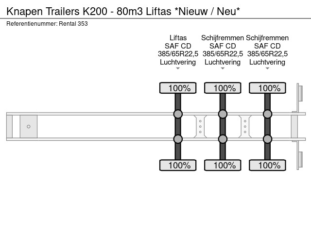 Knapen Trailers K200 - 80m3 Liftas *Nieuw / Neu* - Image 21