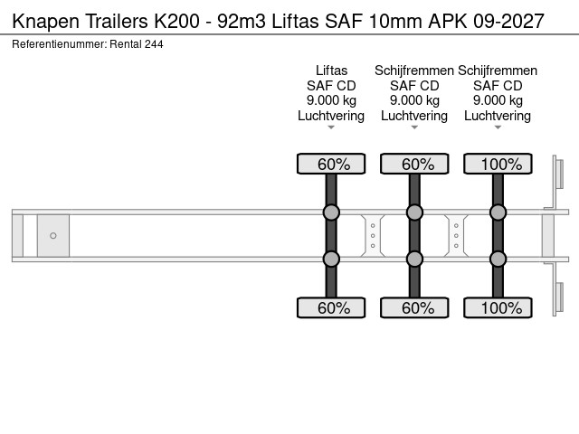Knapen Trailers K200 - 92m3 Liftas SAF 10mm APK 09-2027 - Image 24