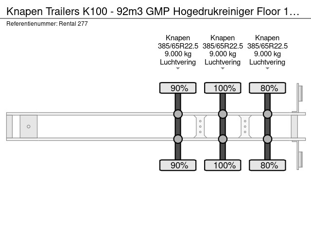 Knapen Trailers K100 - 92m3 GMP Hogedrukreiniger Floor 10mm - Image 18