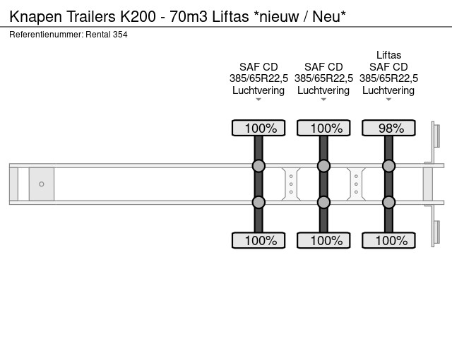 Knapen Trailers K200 - 70m3 Liftas *nieuw / Neu* - Image 21