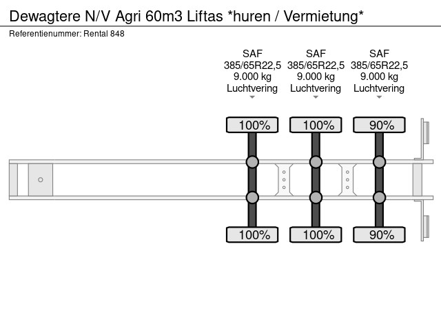 Dewagtere Agri 60m3 Liftas *huren / Vermietung* - Image 21