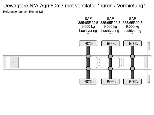 Dewagtere Agri 60m3 met ventilator *huren / Vermietung* - Image 22
