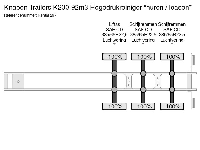 Knapen Trailers K200-92m3 Hogedrukreiniger *huren / leasen* - Image 25