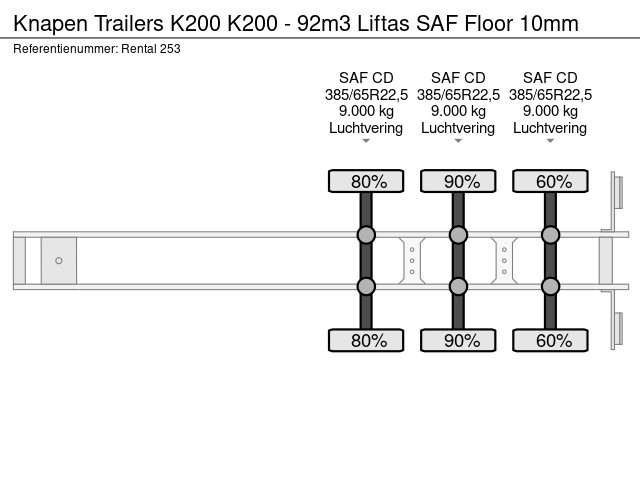Knapen Trailers K200 - 92m3 Liftas SAF Floor 10mm - Image 25