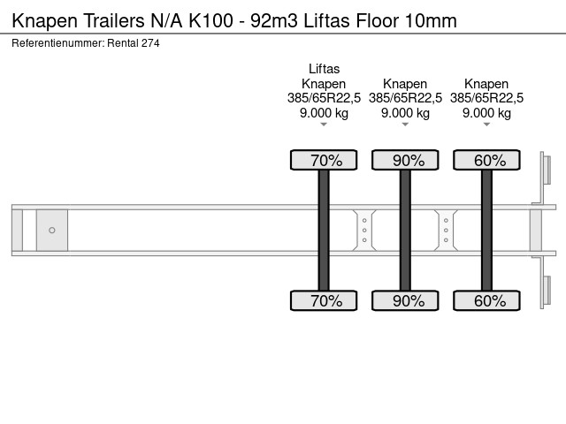 Knapen Trailers K100 - 92m3 Liftas Floor 10mm - Image 22