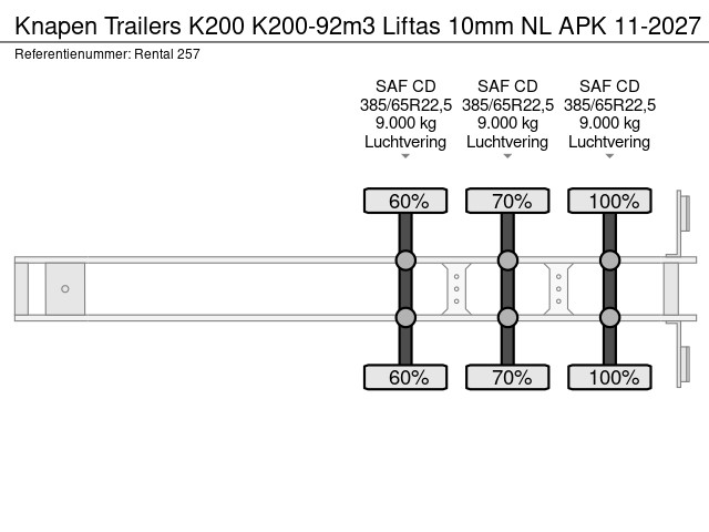 Knapen Trailers K200-92m3 Liftas 10mm NL APK 11-2027 - Image 24