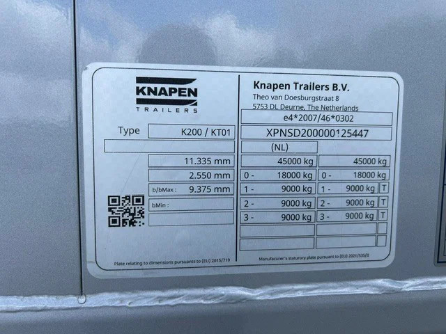 Knapen Trailers K200 - 70m3 Powersheet *Nieuw / Neu* - Image 18