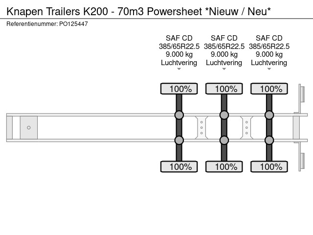 Knapen Trailers K200 - 70m3 Powersheet *Nieuw / Neu* - Image 19
