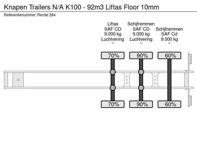 Knapen Trailers K100 - 92m3 Liftas Floor 10mm - Image 29