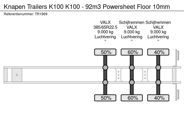 Knapen Trailers K100 - 92m3 Powersheet Floor 10mm - Image 18